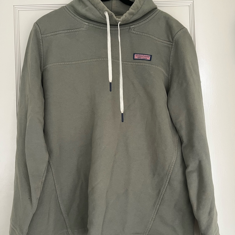 Vineyard Vines Sage Green Cowl Neck Sweatshirt